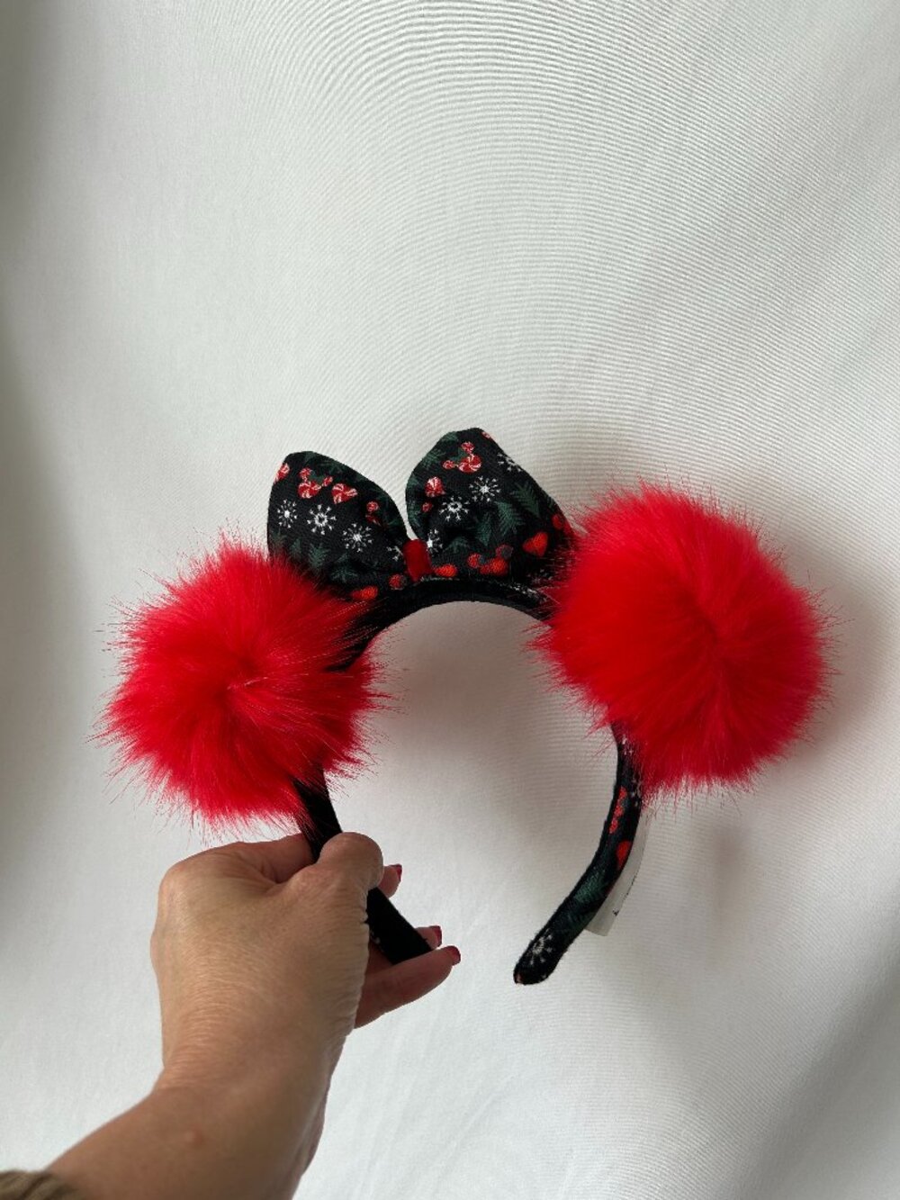 Disney Parks Christmas Pom Pom Headband Ears